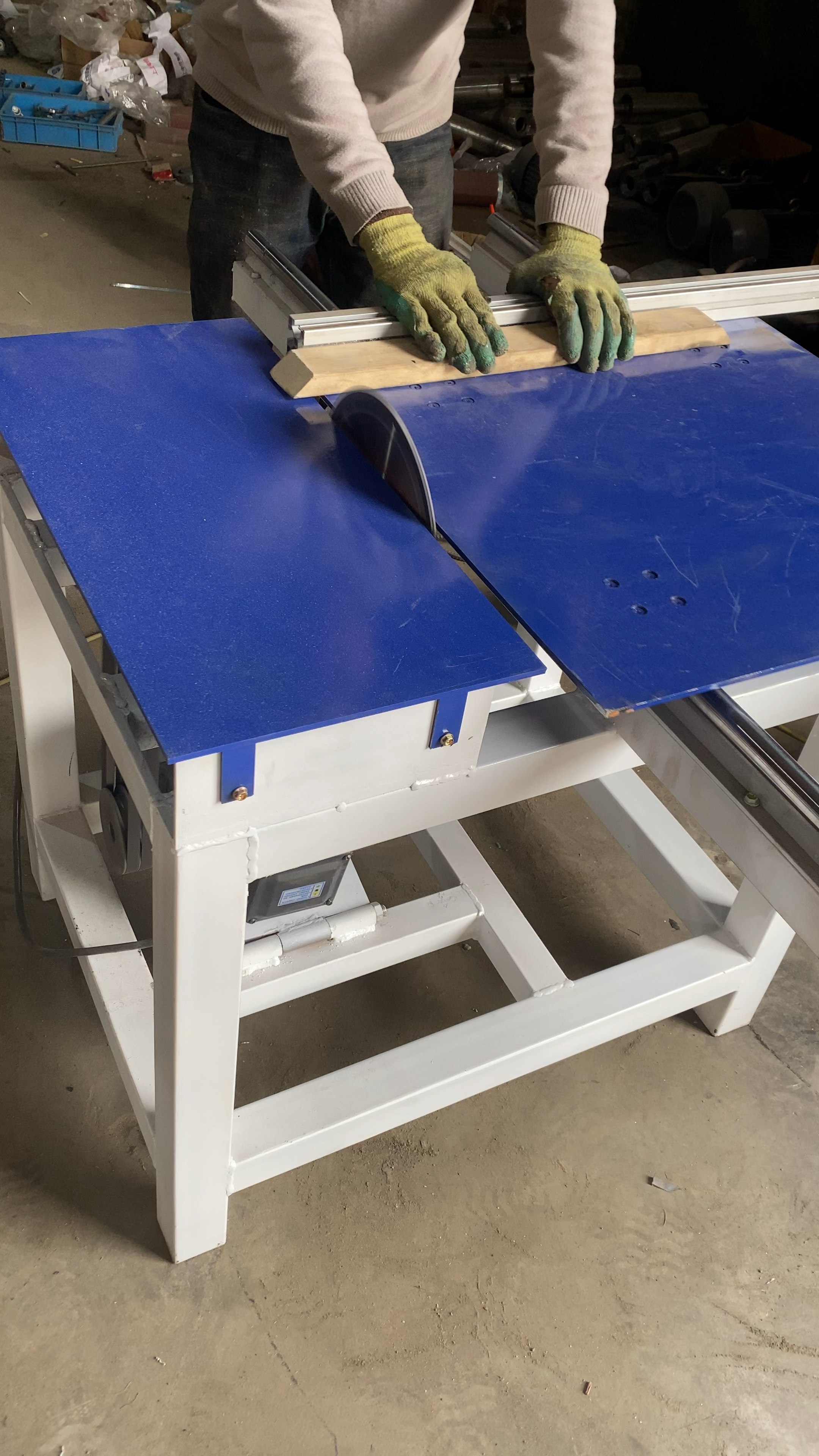 木工机械设备#木工单头小截锯家具厂下料的好帮手