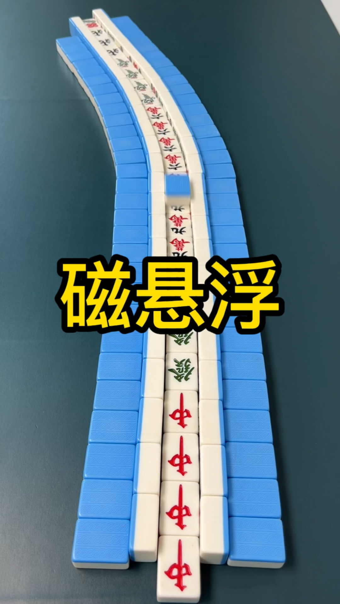 磁悬浮列车下面难道是麻将