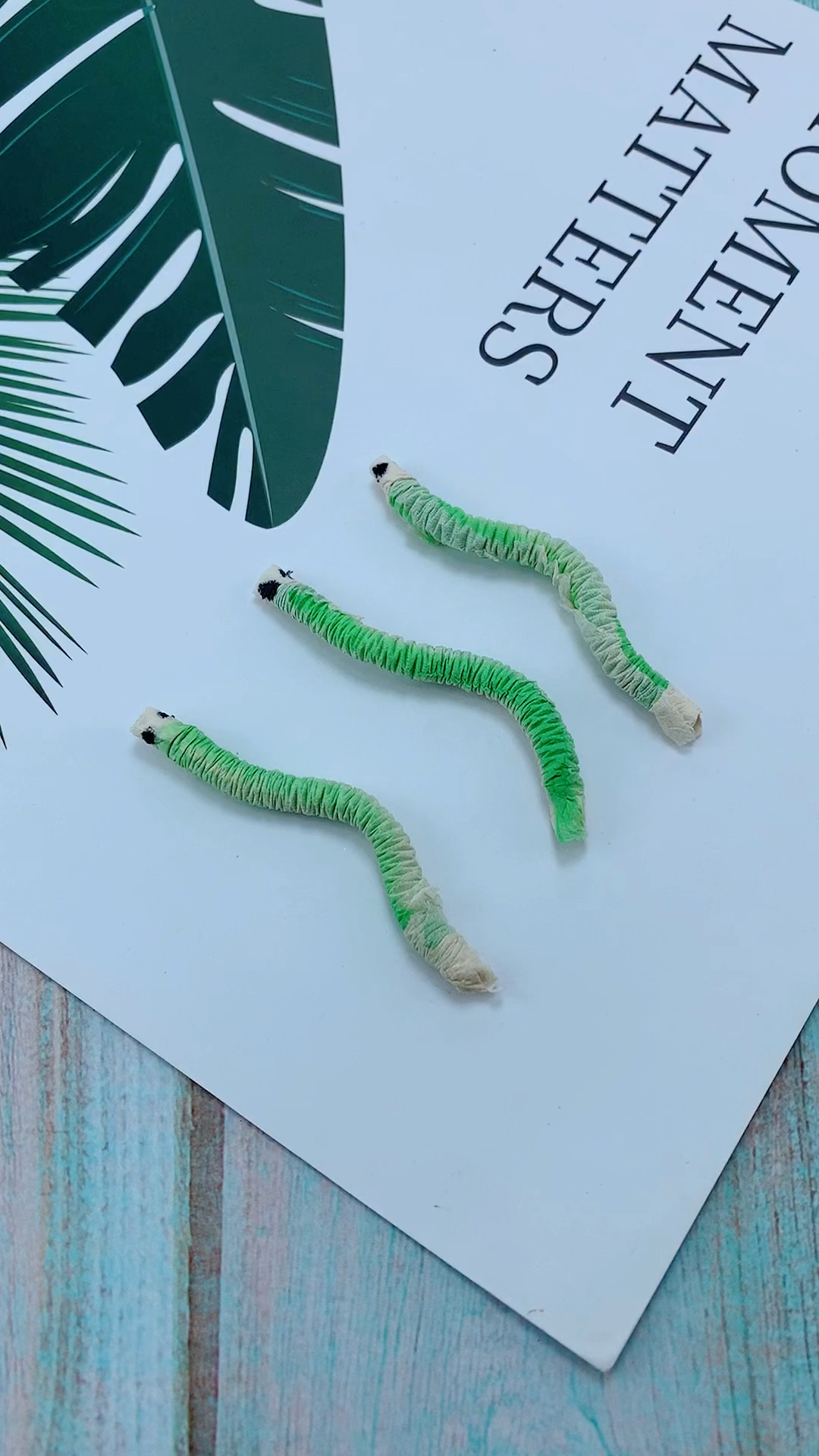 手工制作纸巾做的毛毛虫快跟小朋友一起玩起来吧