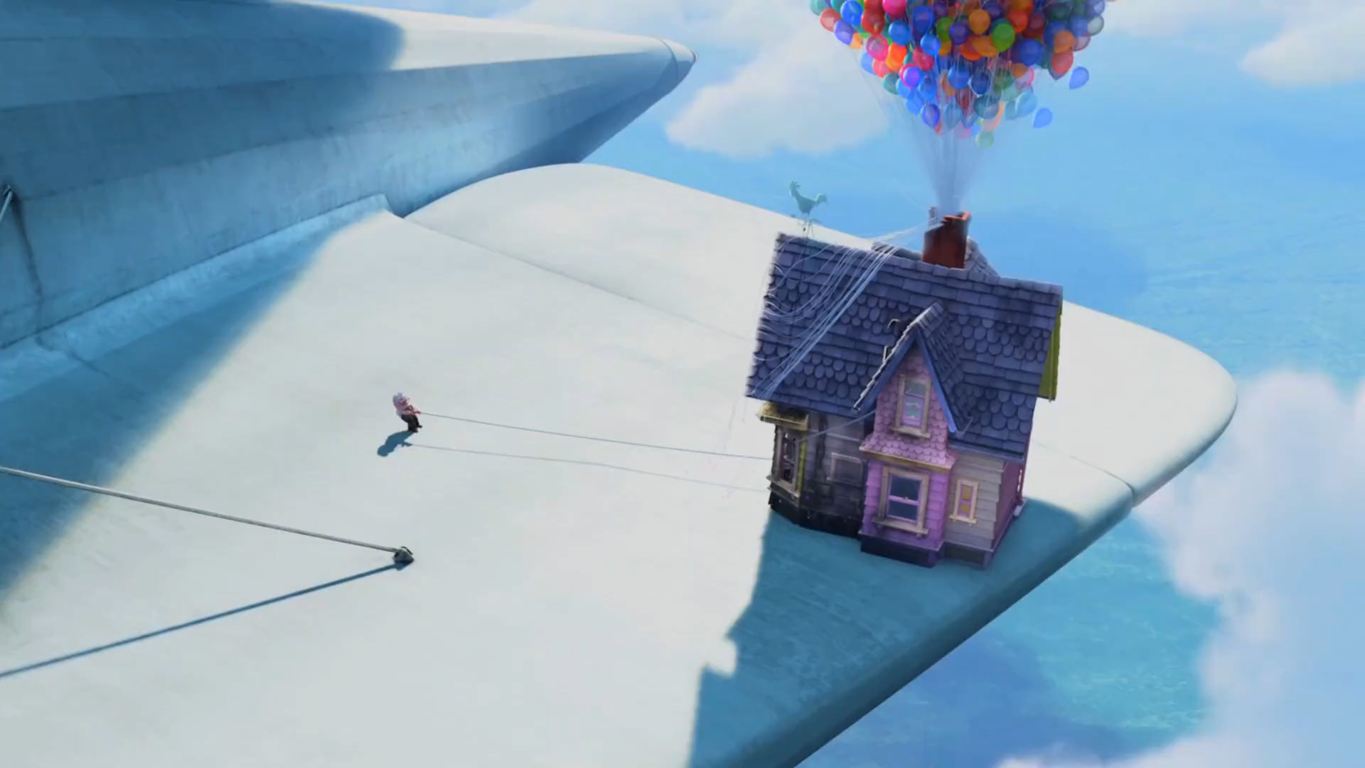 动漫飞屋环游记老爷爷最终还是放弃对房子的执念而房子最终也落到了