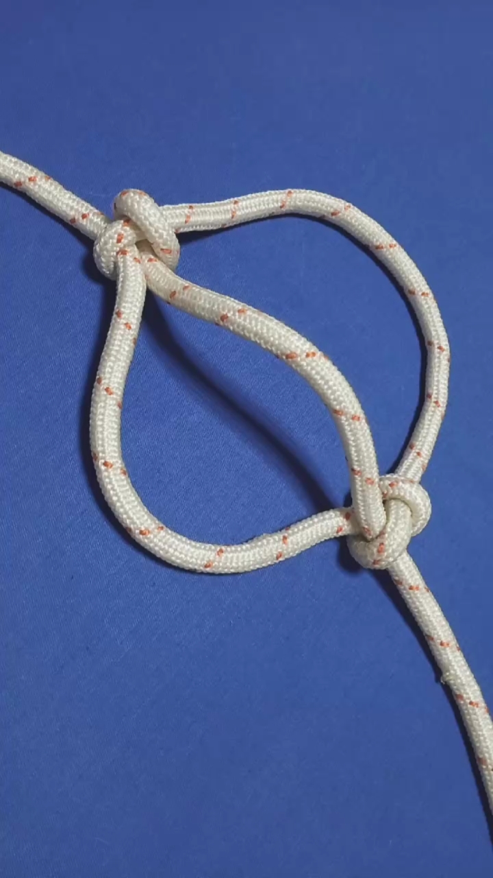 单绳牛龙嘴的打结方法!