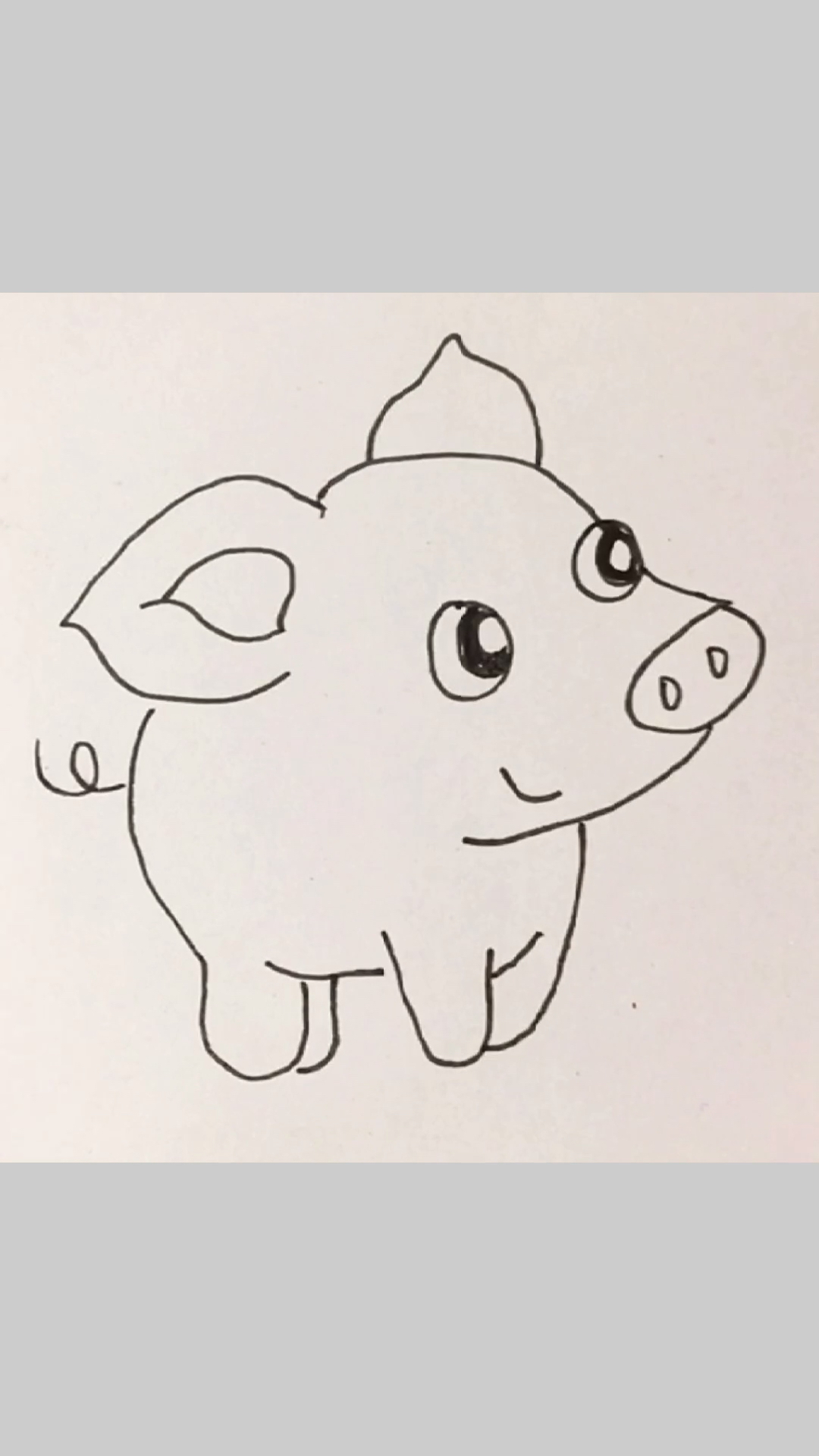 儿童亲子简笔画启蒙,画只荷兰小乳猪,可爱萌萌哒-度小视