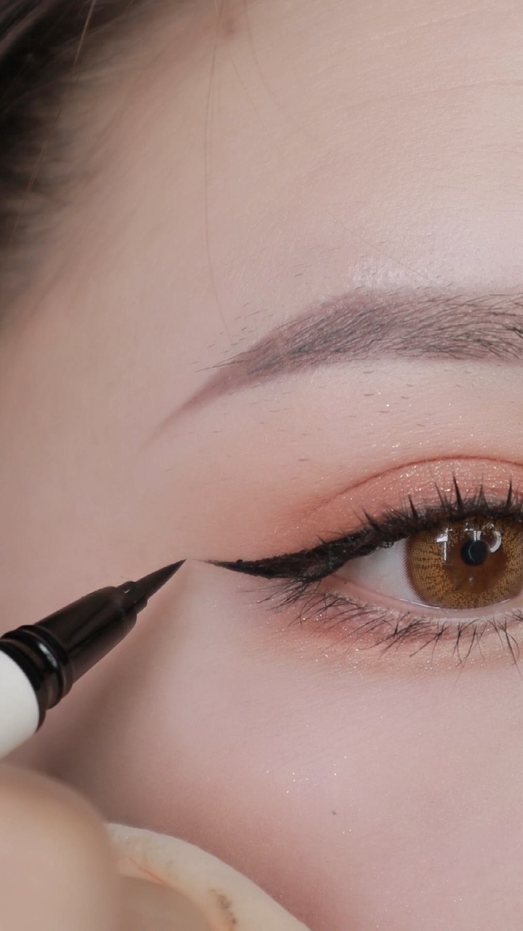 素人大改造#有手就会画的半截眼线-度小视