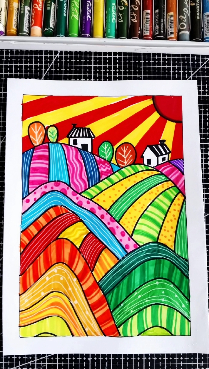 画画原来如此简单#学习颜色搭配,关注静静老师,一起学起来