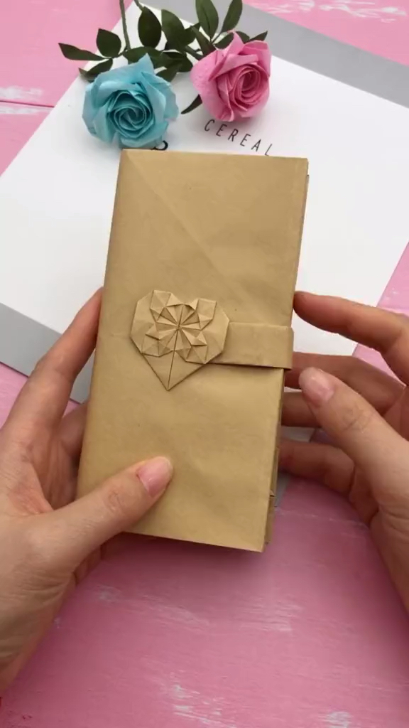 手工制作#喜欢这款纸钱包吗我教你