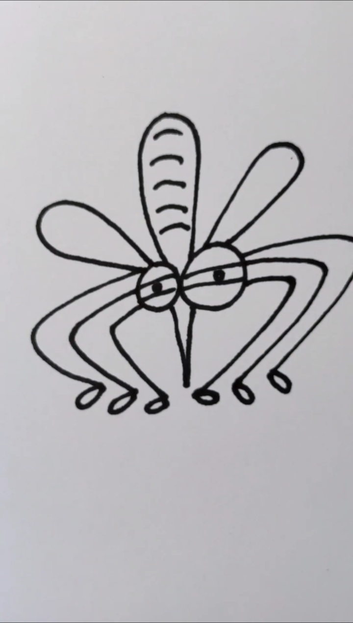简笔画#教你画蚊子,你学会了吗?