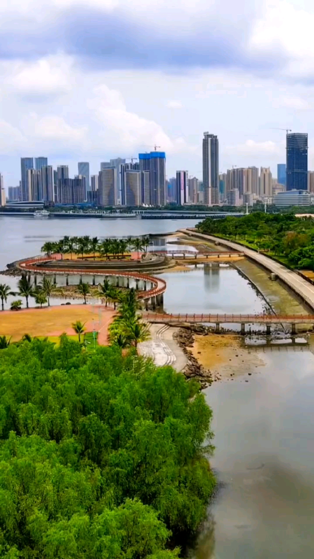湛江:金沙湾观海长廊,景色宜人.-度小视