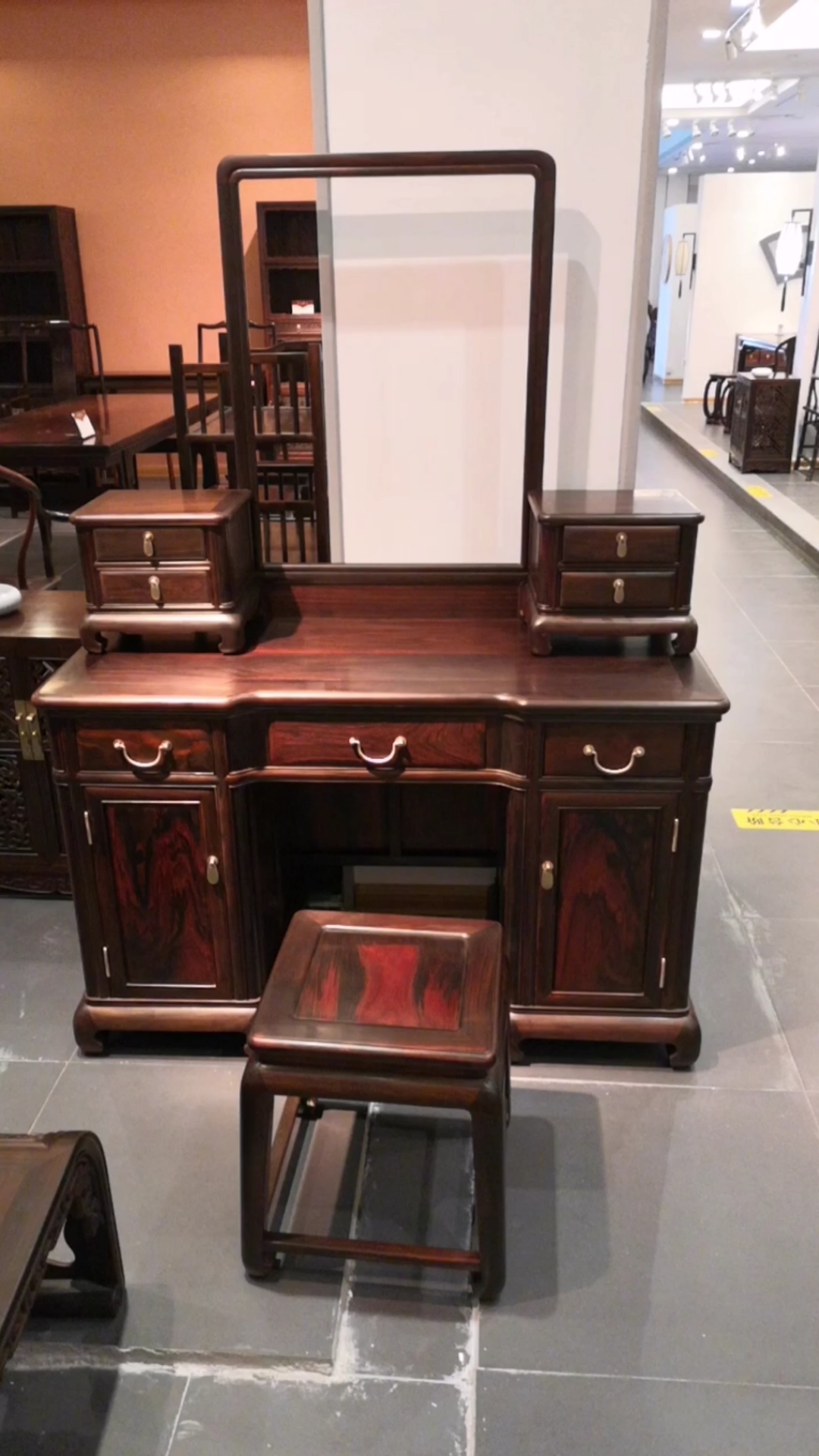 家居好物#大红酸枝明式梳妆台