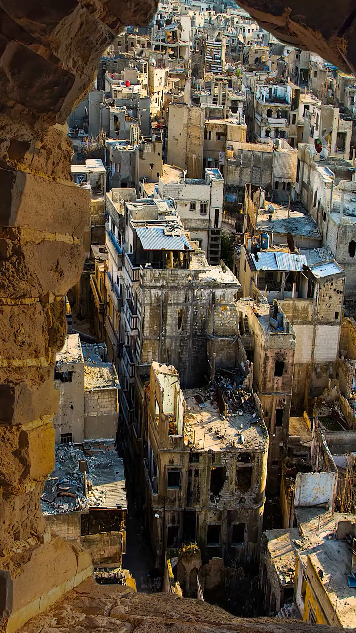 战争废墟凄美图片