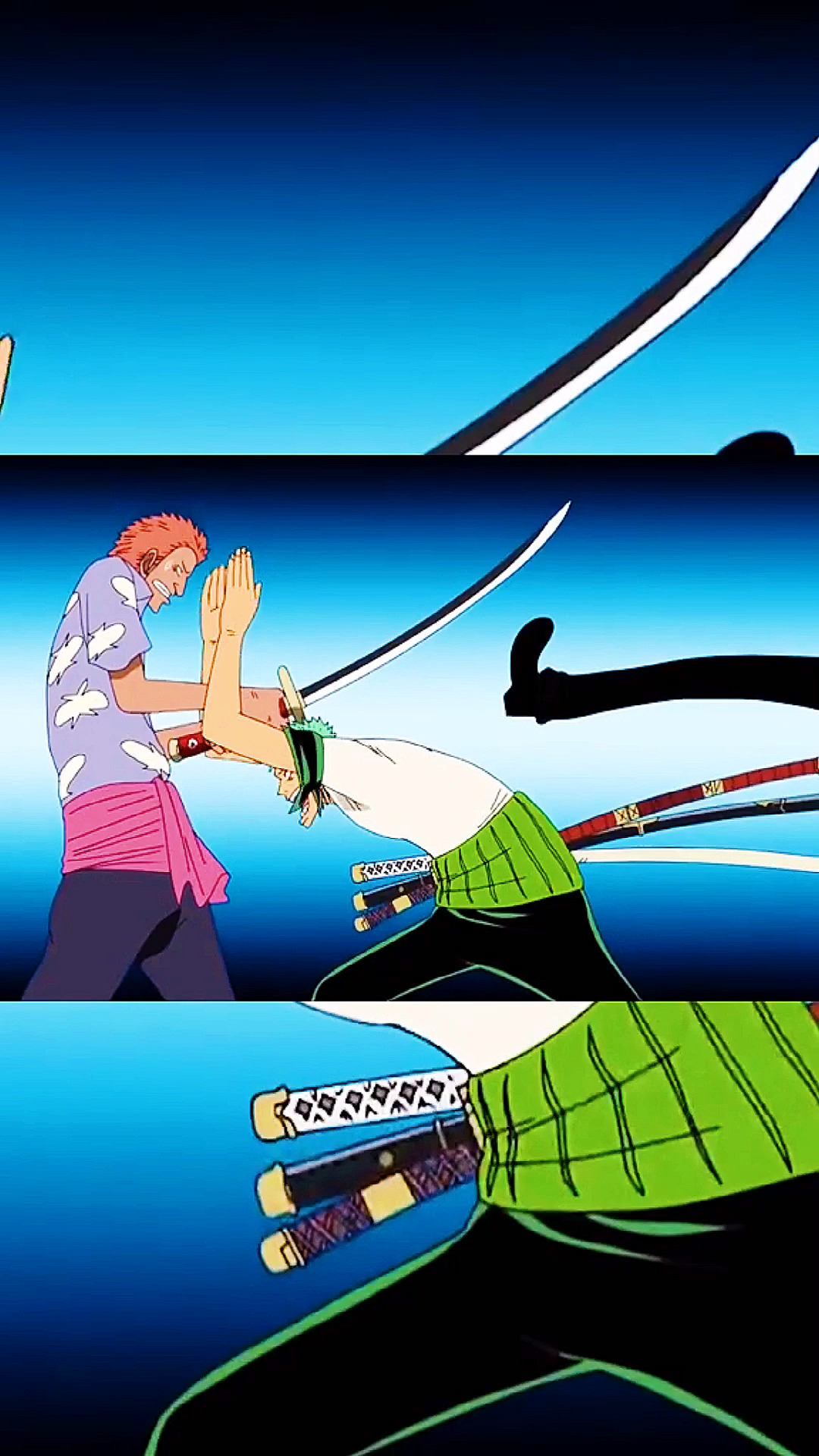 动漫#索隆空手接白刃