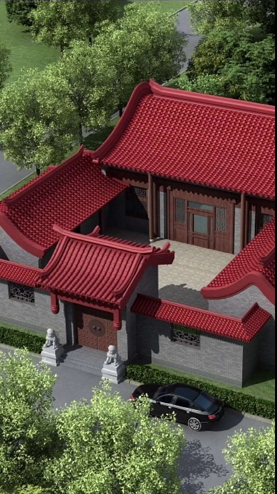 农村别墅#农村一层四合院自建房设计图,经典小户型,适合国人的住宅!