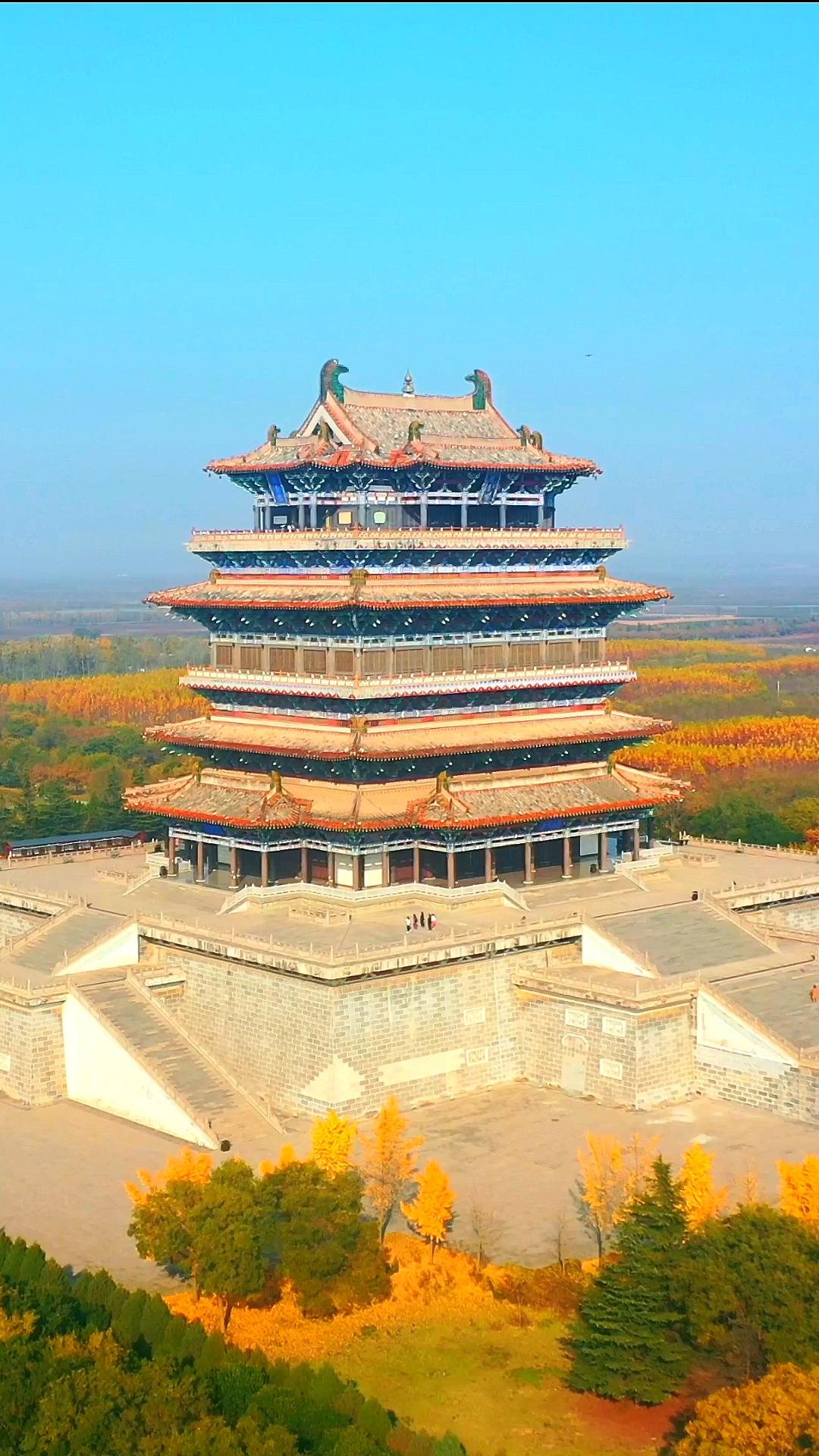 中国四大名楼之一鹳雀楼,小学课本上白日依山尽,黄河入海流出于此地!