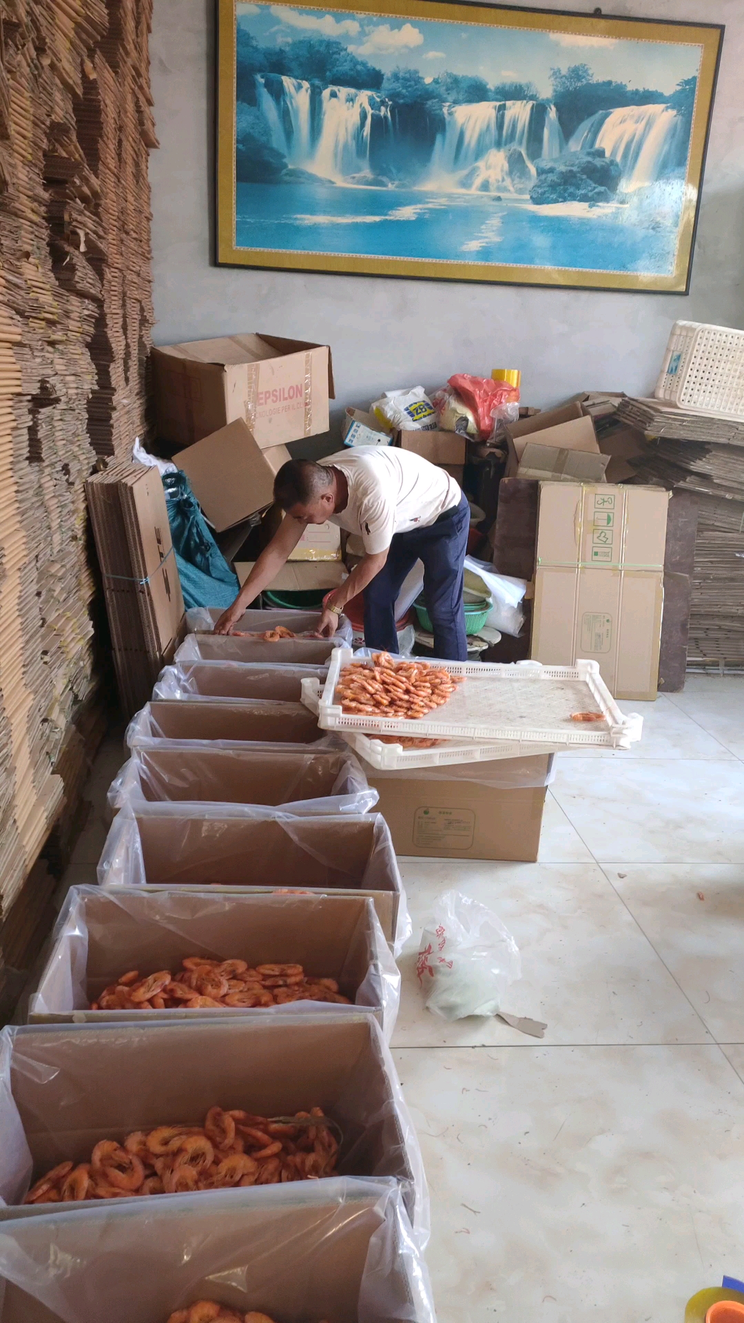 干鲜海产品#烤虾打包