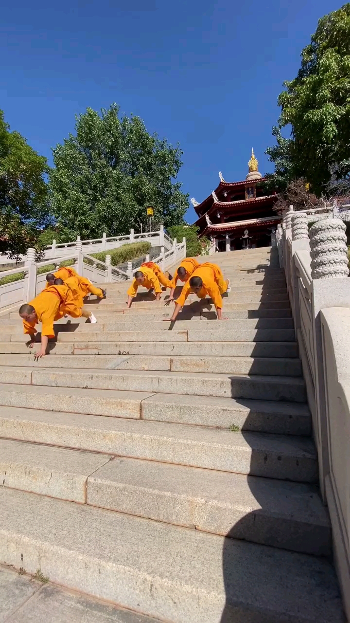 泉州南少林寺武僧日常训练.#佛教圣地#少林功夫#少林寺