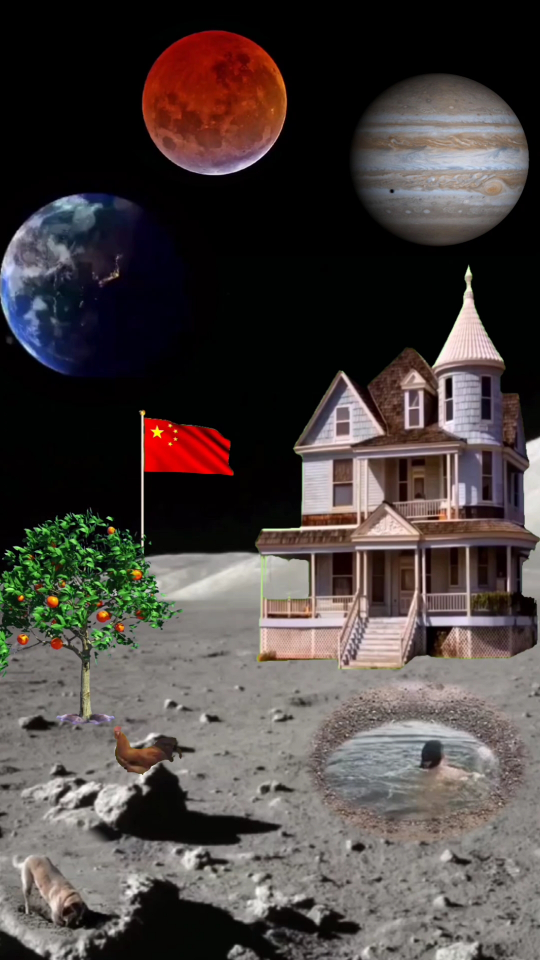 月球#在月球上住了两年了,有想来的吗?