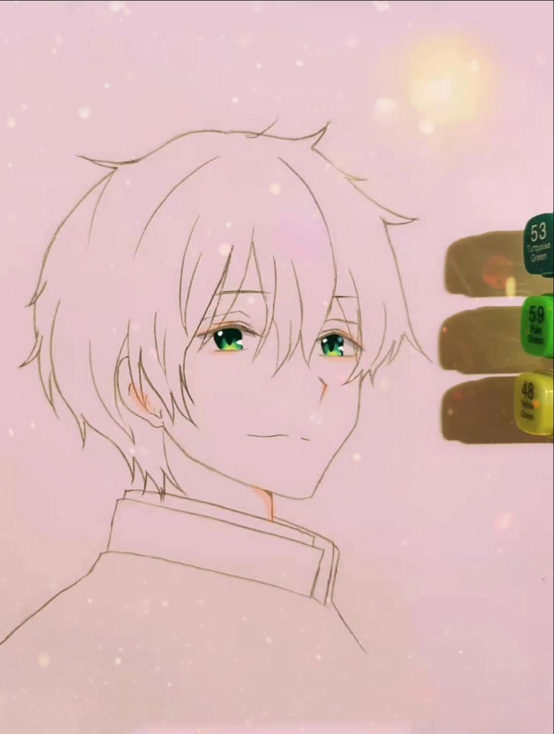 画画原来如此简单#动漫男神教程,快快艾特你的闺蜜画起来吧!-度小视