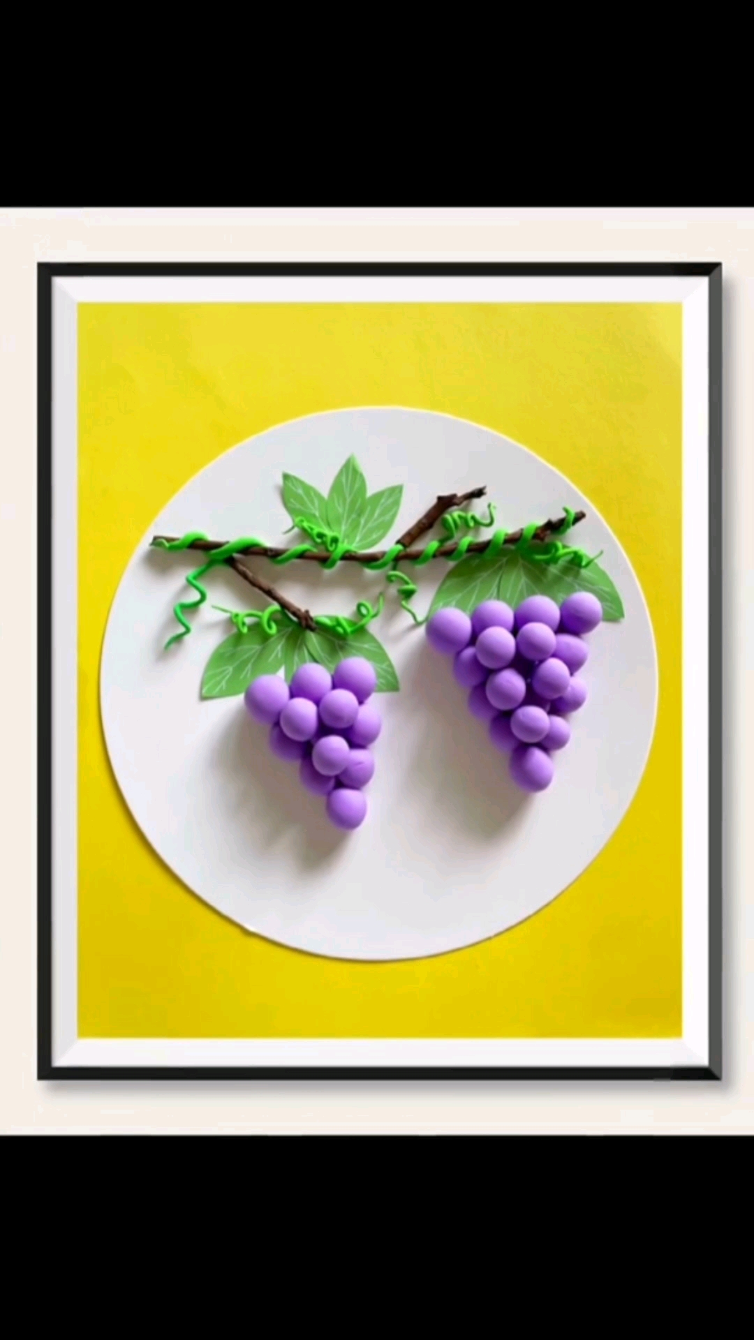 橡皮泥葡萄简单的做法图片