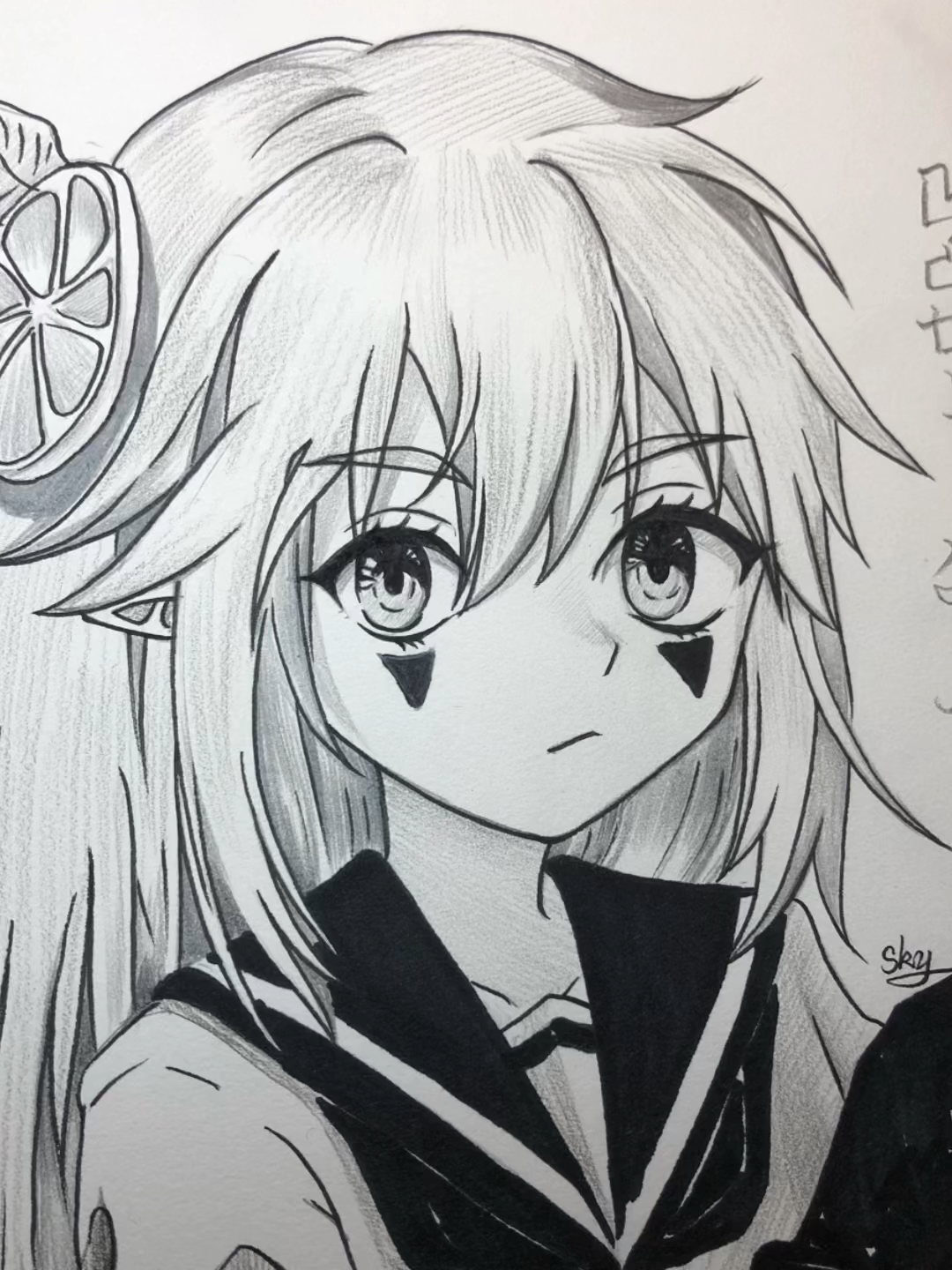 画画原来如此简单#拖欠好久要画的动漫人物安莉洁绘画过程技巧