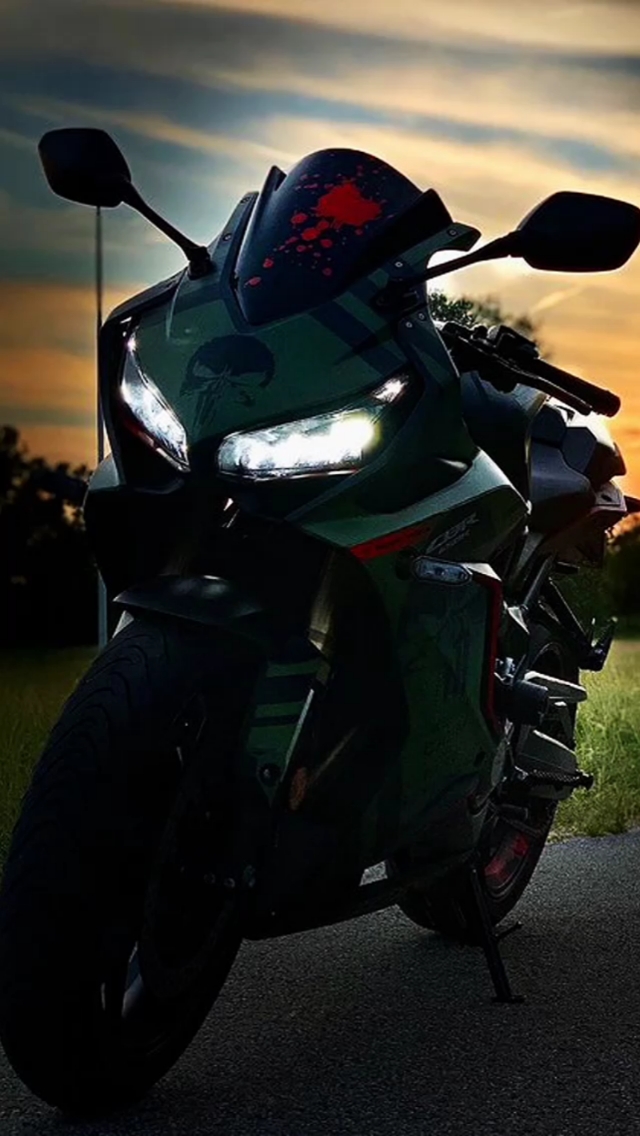 摩托车#落日与本田cbr650r机车