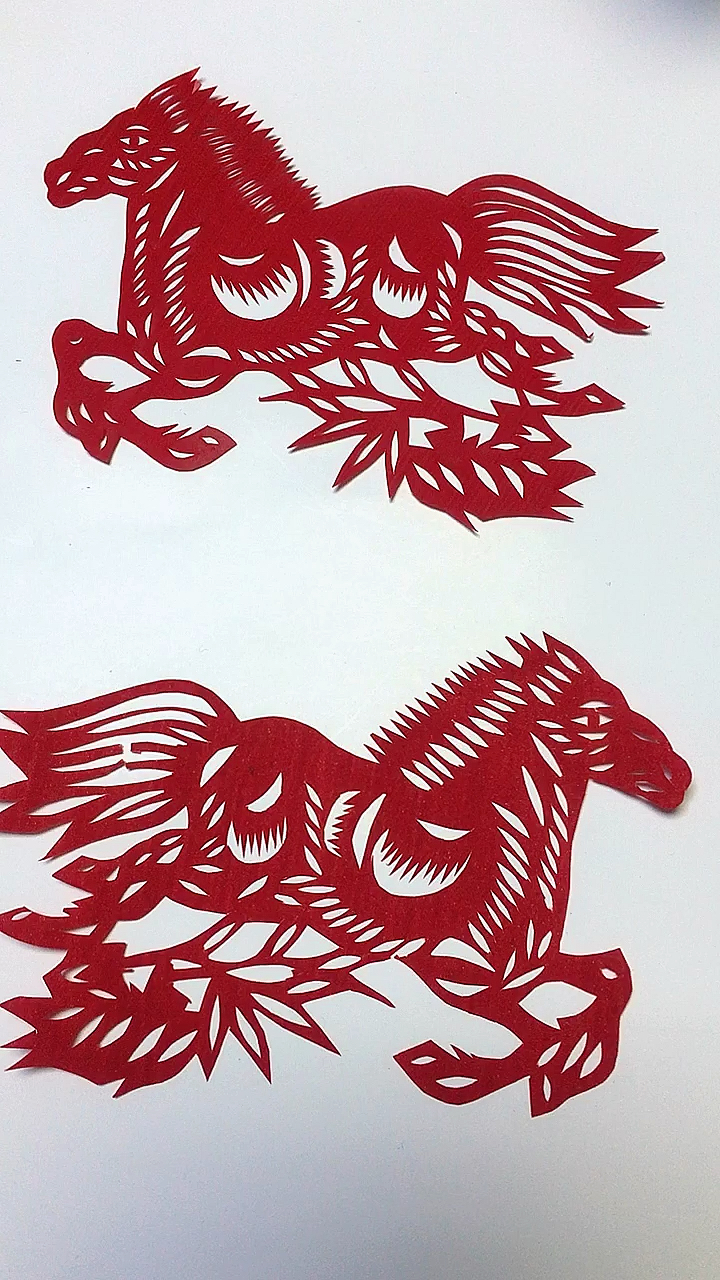 马剪纸,送给爱剪纸的朋友们