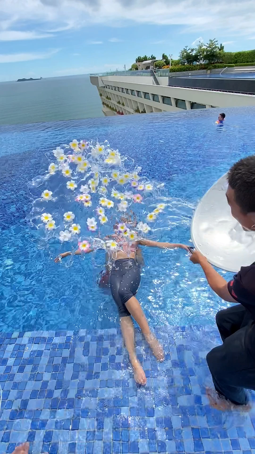 婚纱照幕后#泼花成画