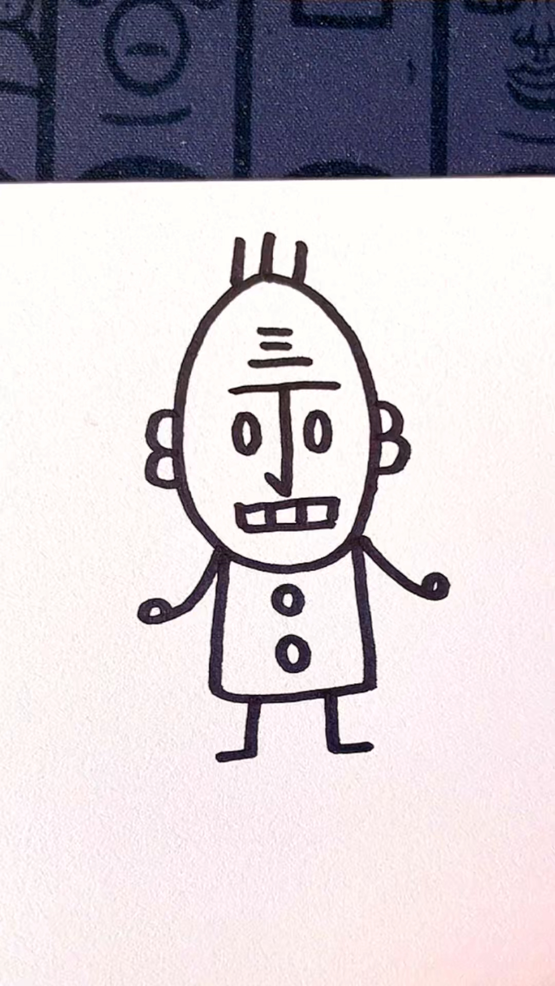 组队一起学画丁老头吧!一学就会!#简笔画#育儿简笔画#一起学画画