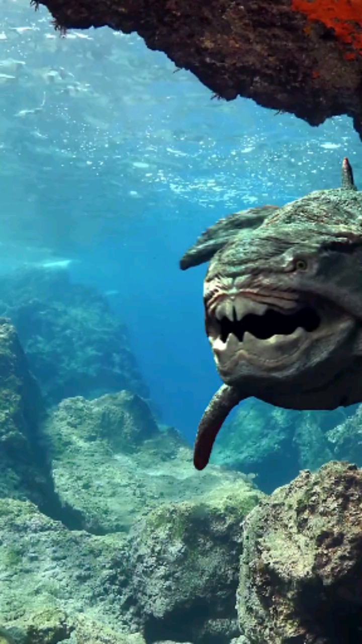 泥盆纪之王邓氏鱼,又称恐鱼,海洋顶级掠食