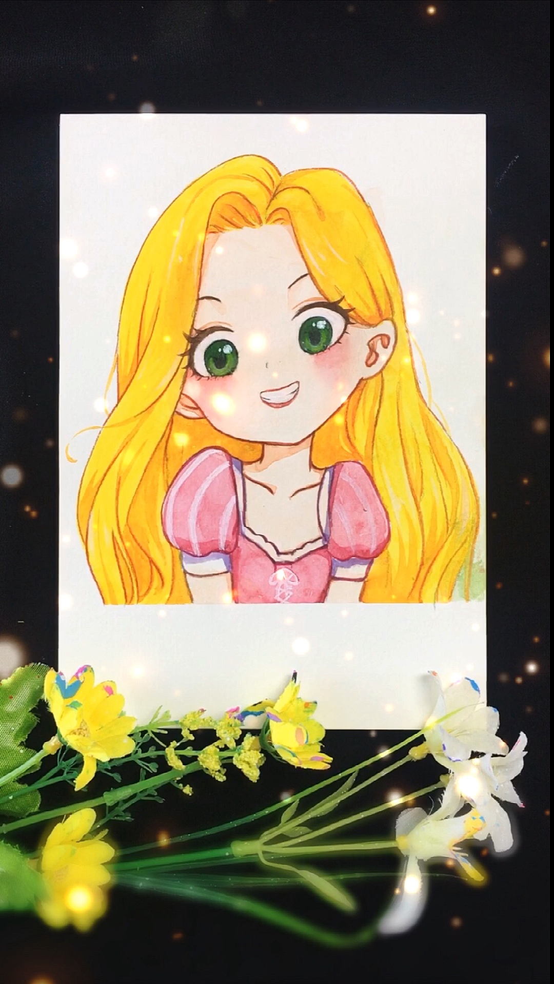 画画#捕获一枚小可爱乐佩公主,眼睛明亮好有神～萌化了-度小视