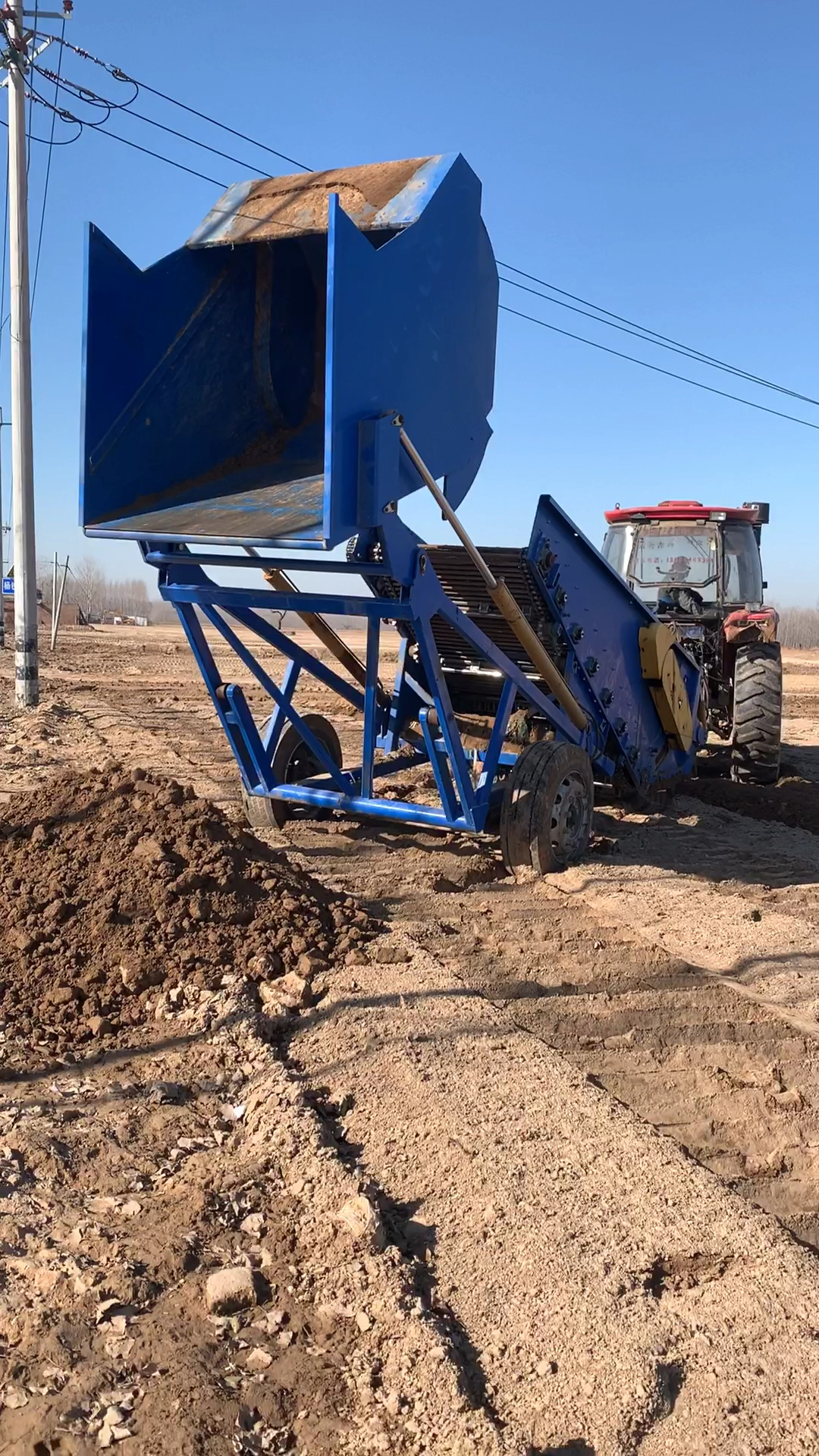 捡石机##捡石机#农田捡石机