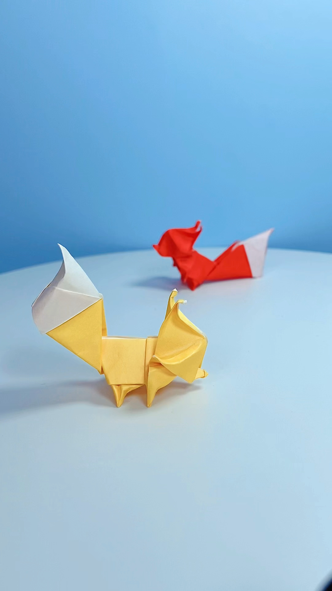 手工折纸#超萌的小狐狸