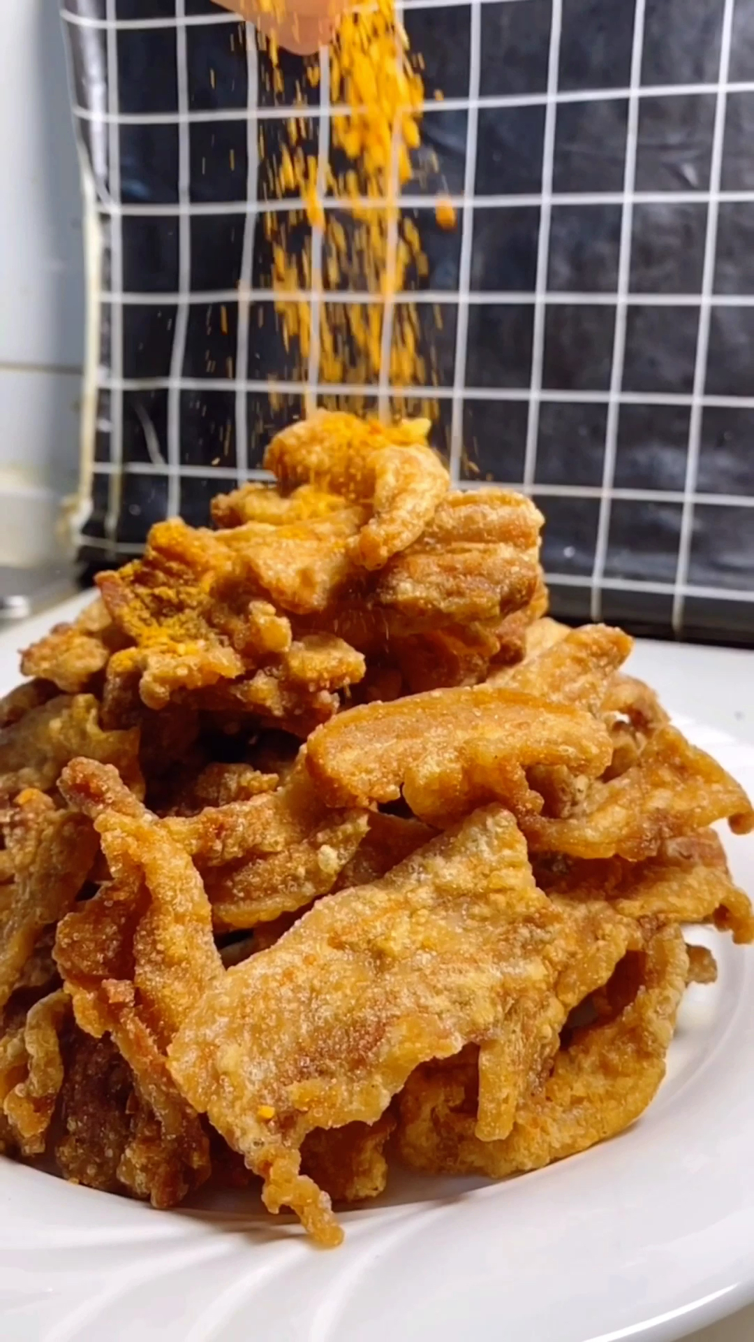 年夜饭干炸五花肉