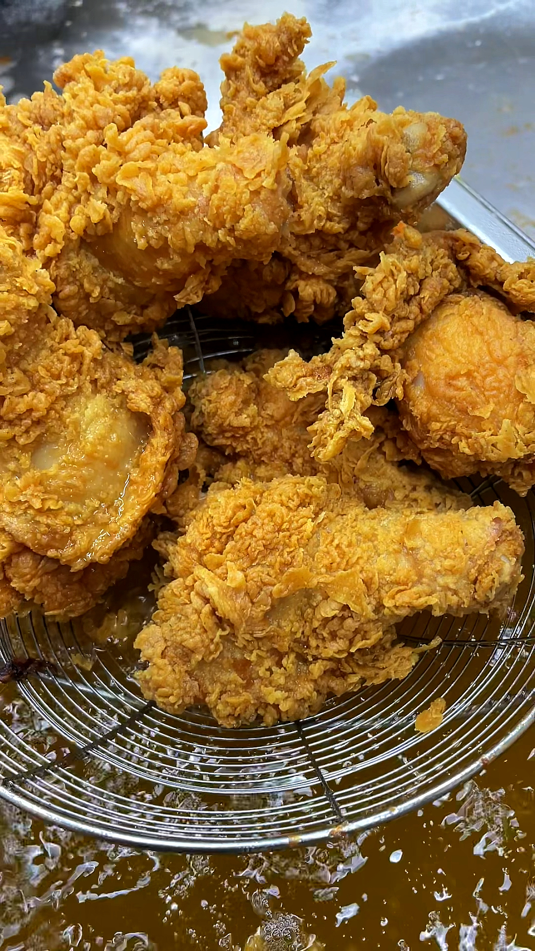 美食就这小吃鱼鳞脆皮炸鸡腿大人小孩都爱吃