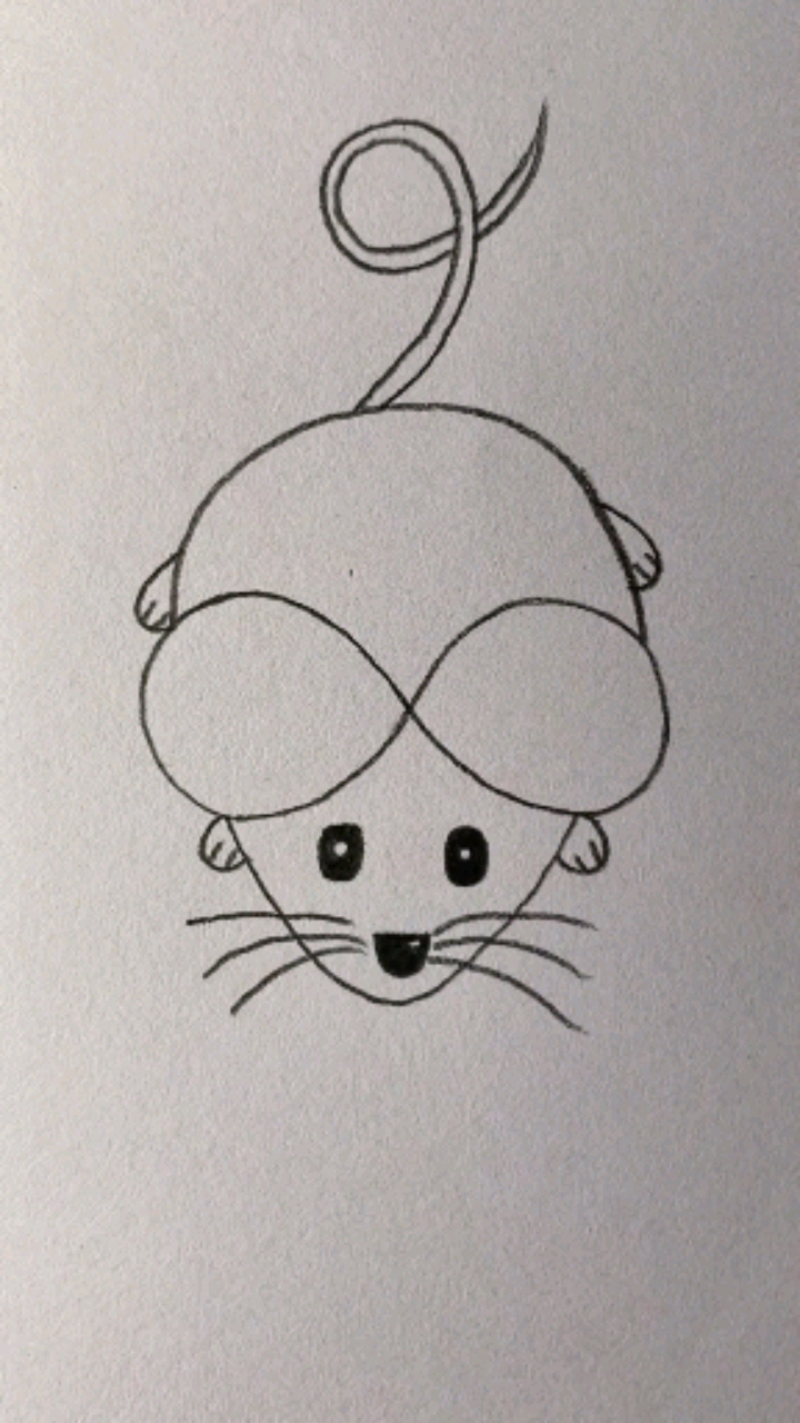 画画原来如此简单#画老鼠