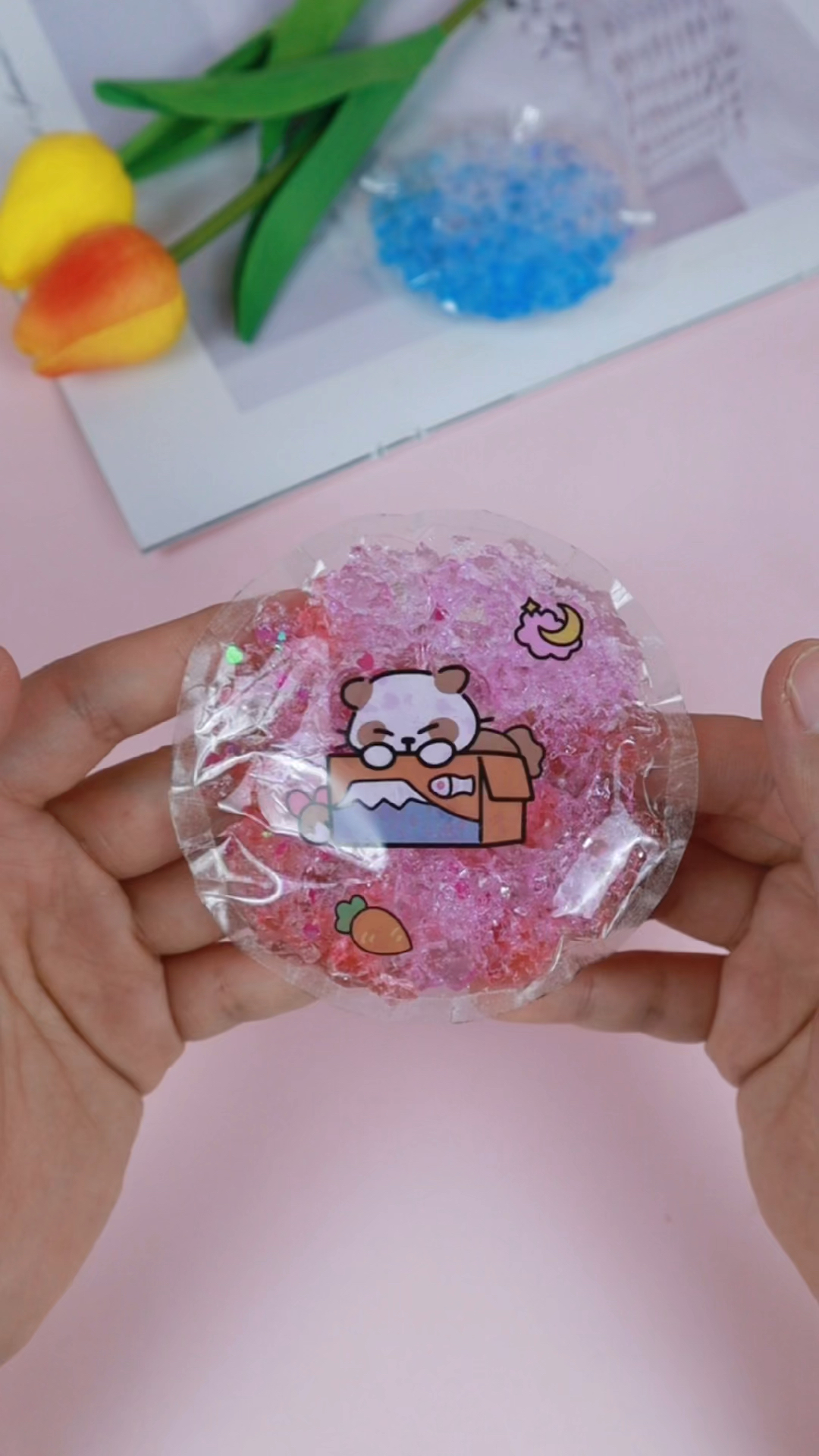 水宝宝制作冰凉贴好看又解压