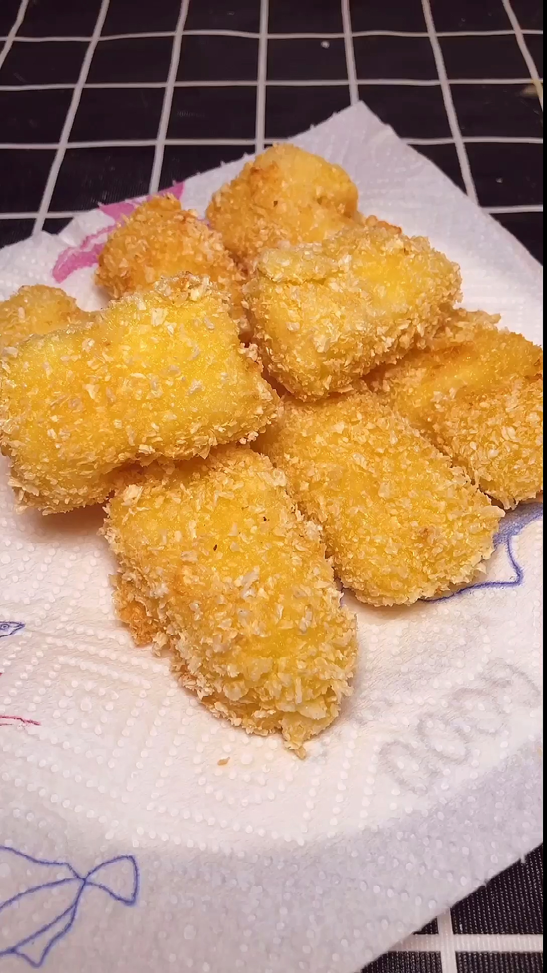 自制美食#炸牛奶这样做小朋友最爱吃了