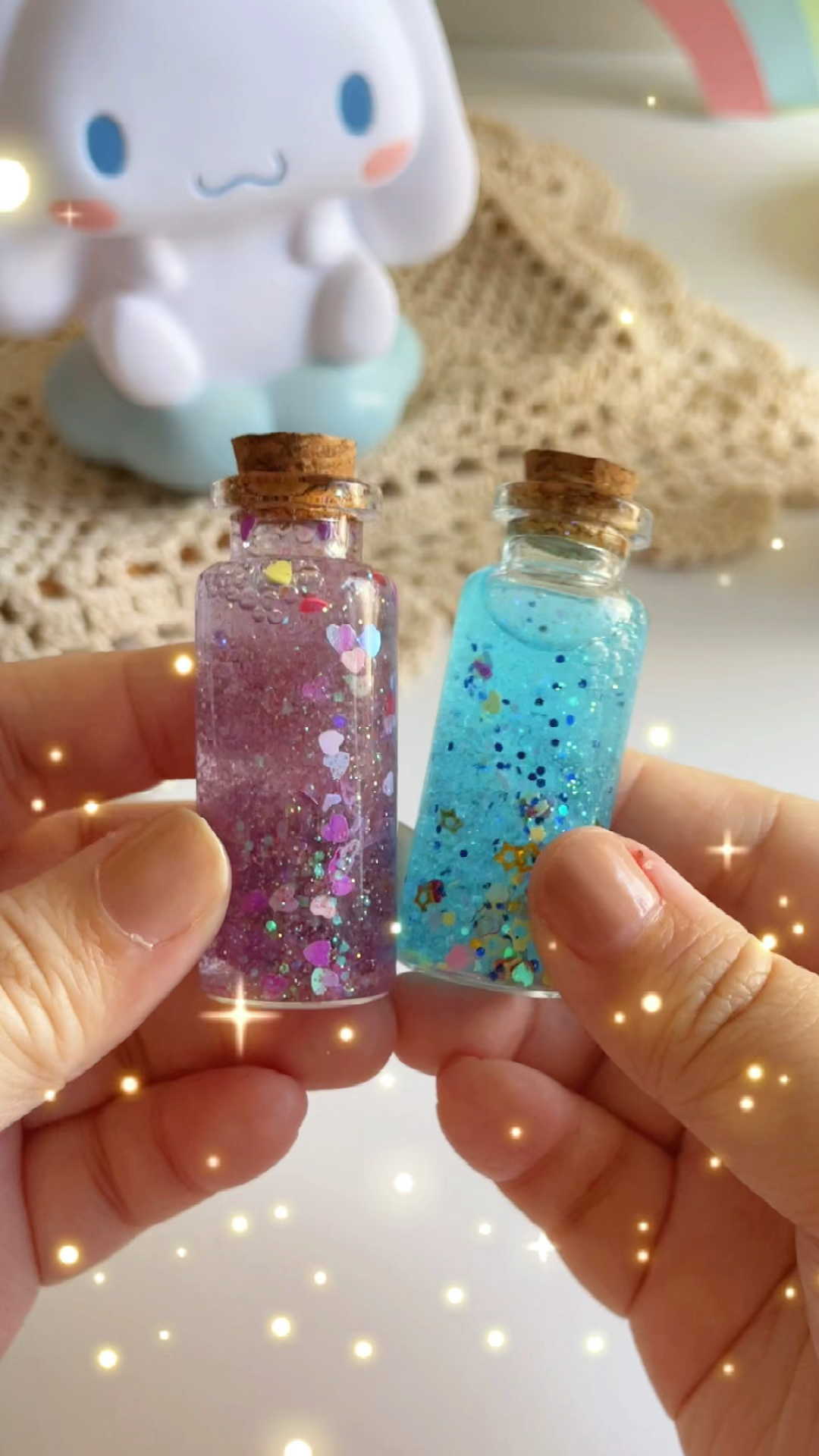 手工制作#超好看的许愿瓶,就问你这个做法简单不,快来试试看吧