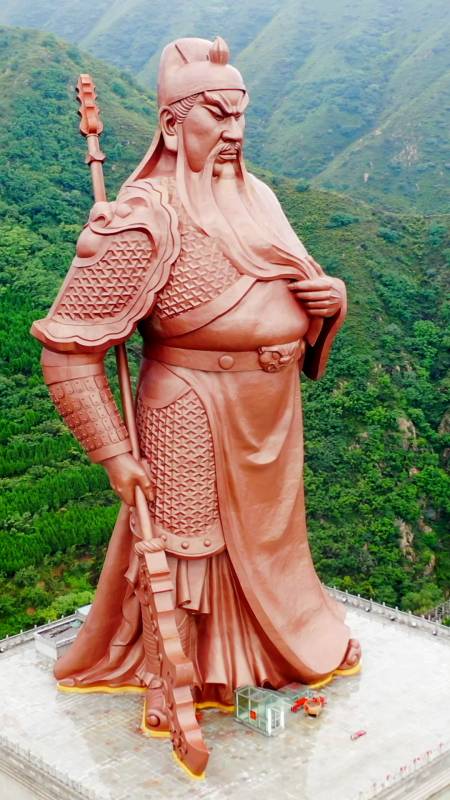 山西运城世界最大关公像关羽忠仁孝义一代武圣