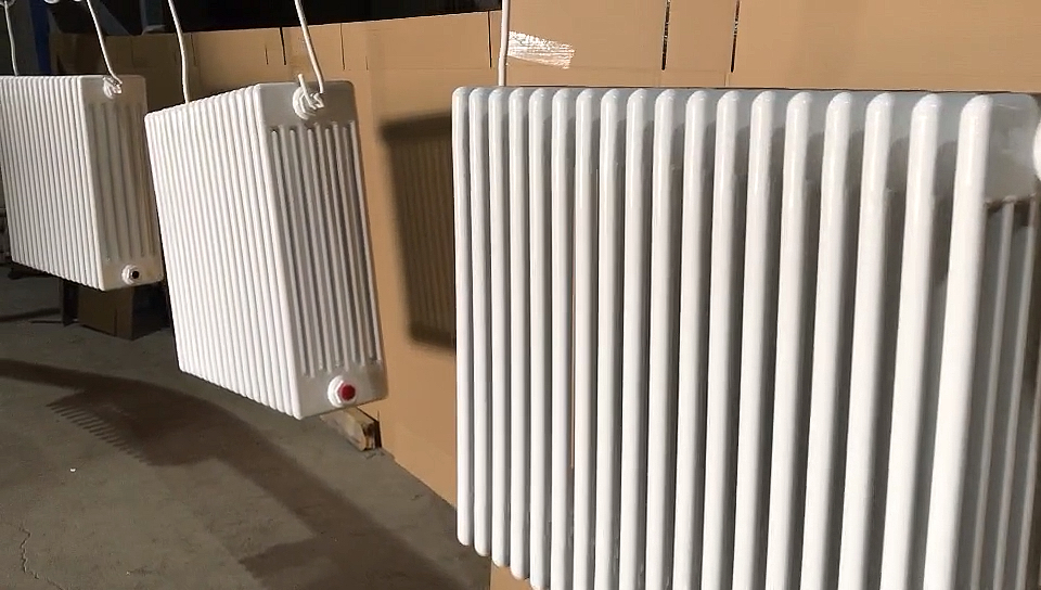 手机摄影#钢六柱暖气片喷涂-家用钢制柱型散热器-钢制圆六柱散热器