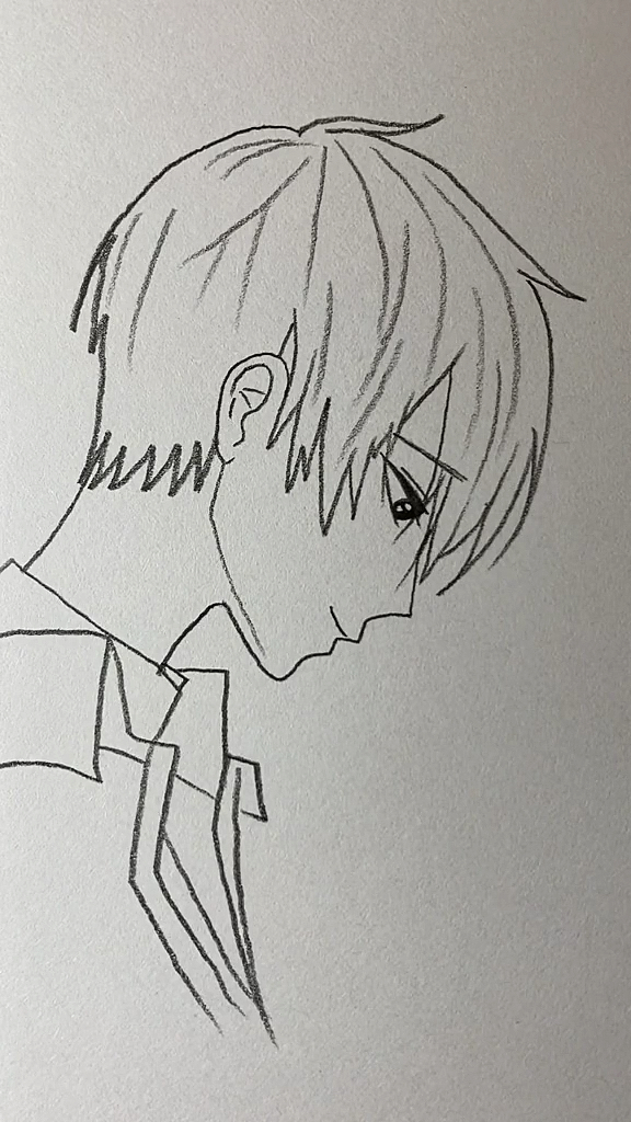 简笔画#画帅气的少年