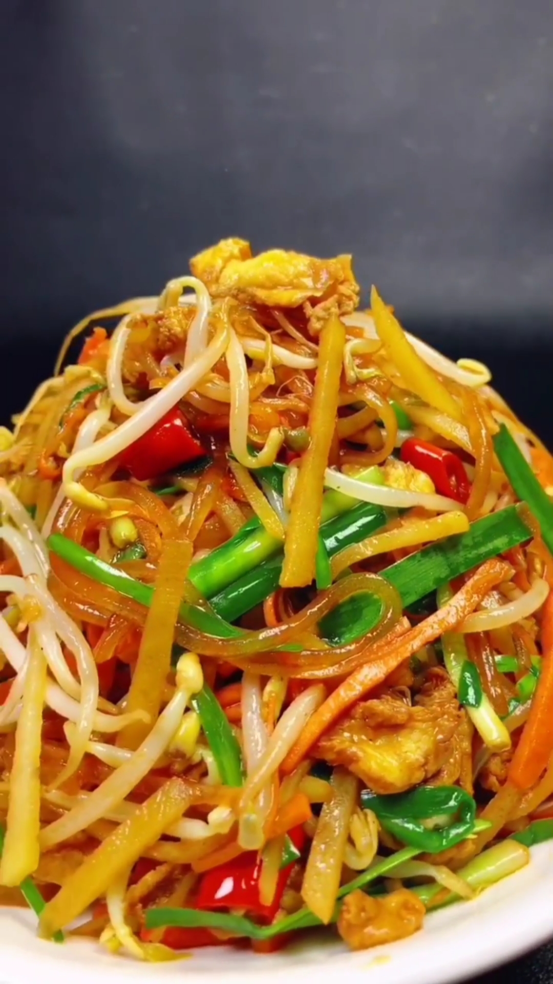 自制美食#土豆丝粉条,做好了特别好吃