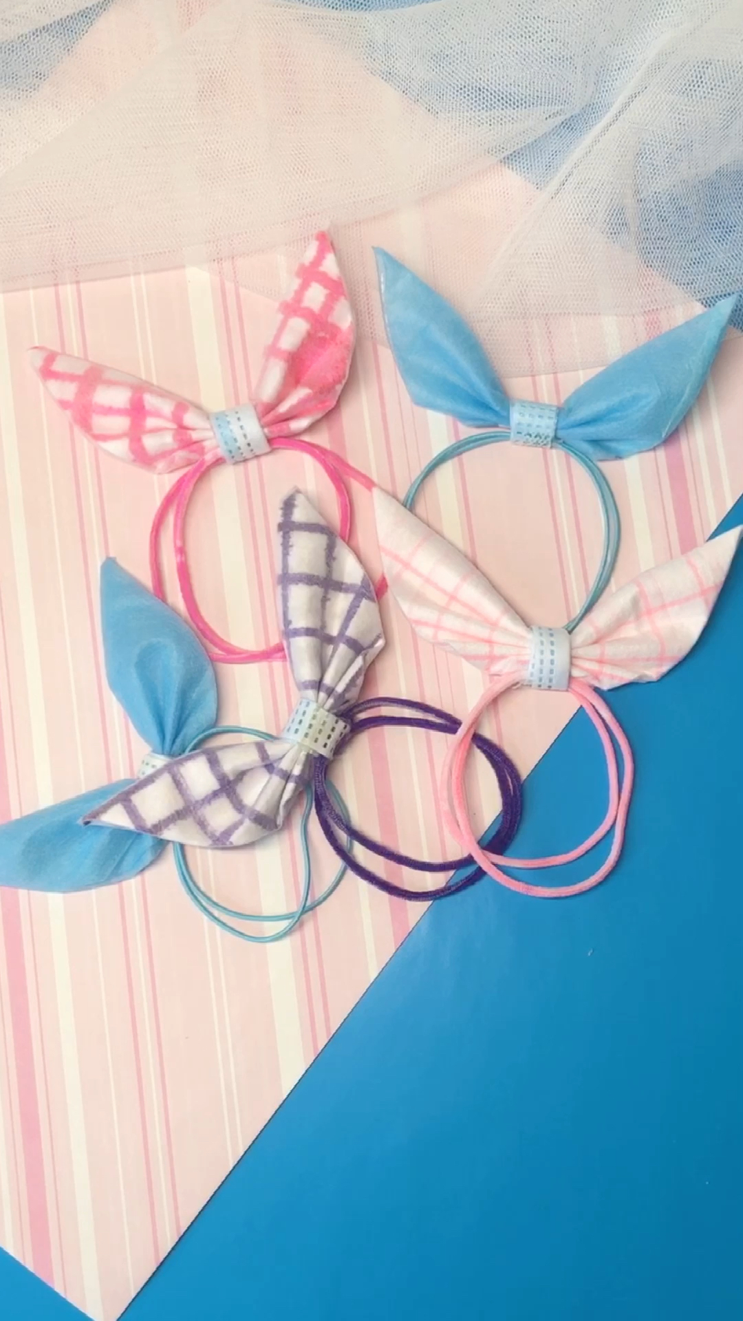 用口置做萌萌的闺蜜头绳,也可以当手环