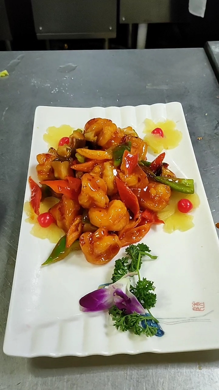 萤火有奖打卡#鱼香大虾仁真漂亮