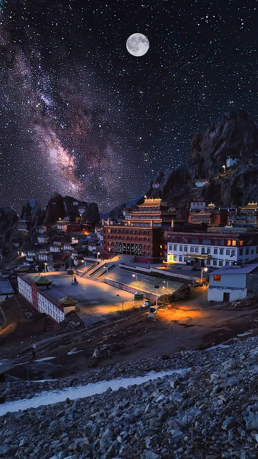 带上全民去旅行#在海拔4800的孜珠寺,蛰伏了二十个小时拍摄星空,筛选