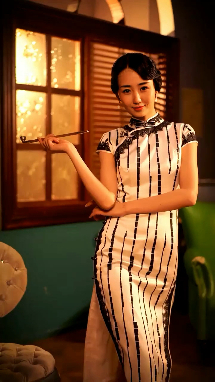 我要上热门#有一种优雅叫民国风情,有一种魅力叫旗袍美.