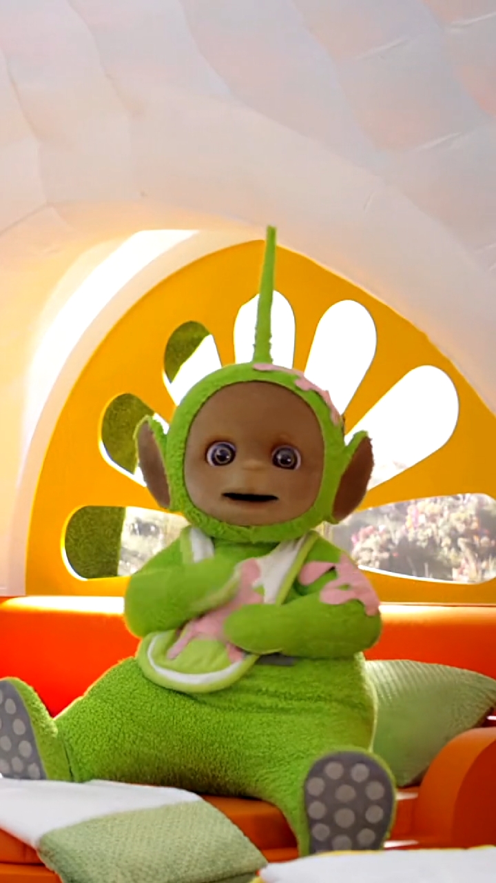 我喜欢绿色的天线宝宝,大自然的颜色,看着莫名想笑