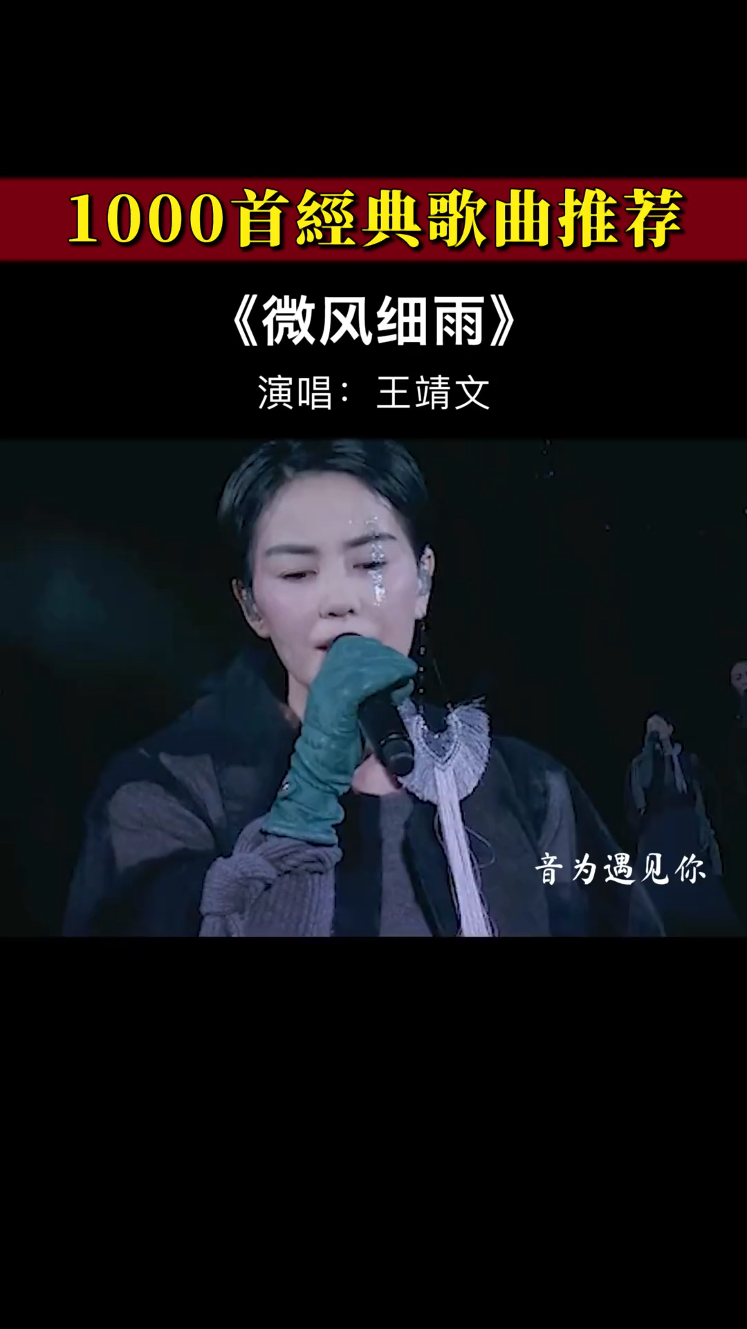 经典老歌浅唱低吟干净清透的嗓音伴随丝丝细雨沁入人心微风细雨王菲