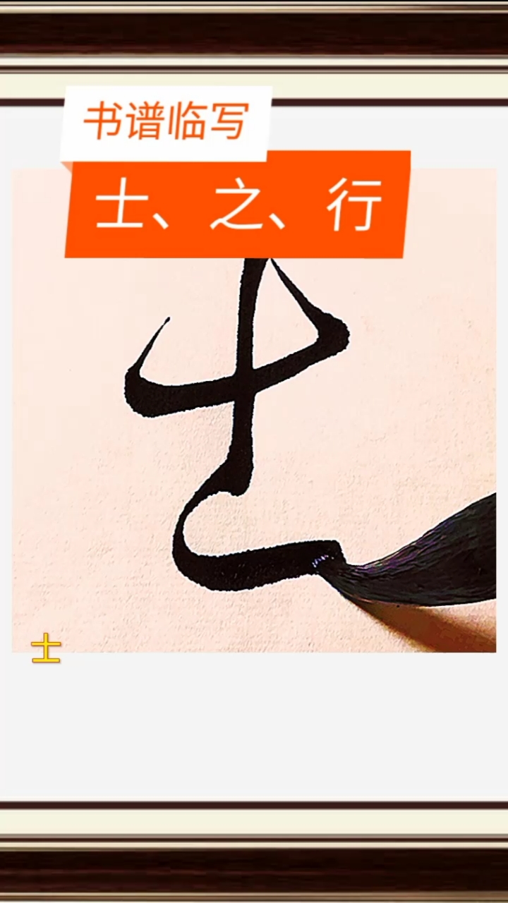 不一样的人生书谱临写士之行几字的草书写法