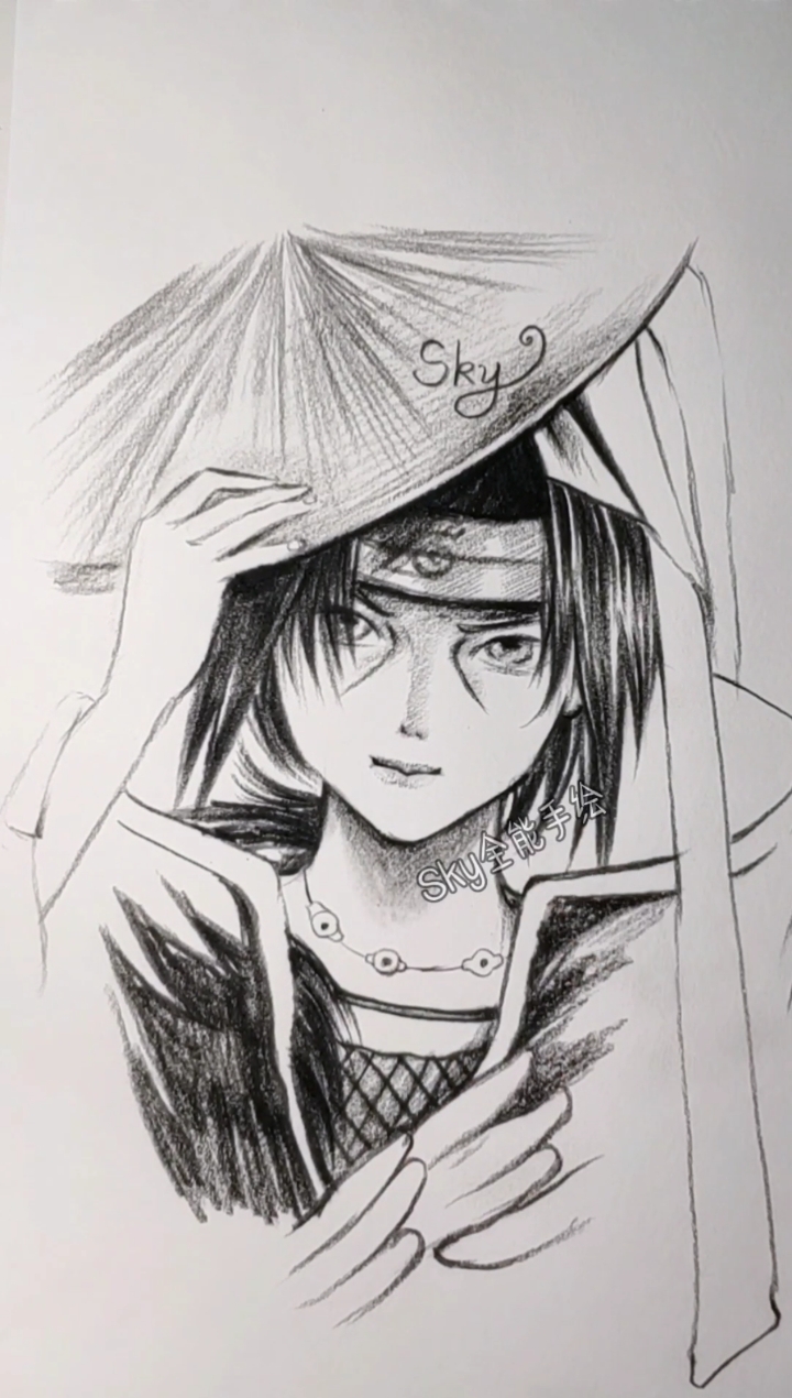 我要上热门#手绘火影忍者人物宇智波鼬.