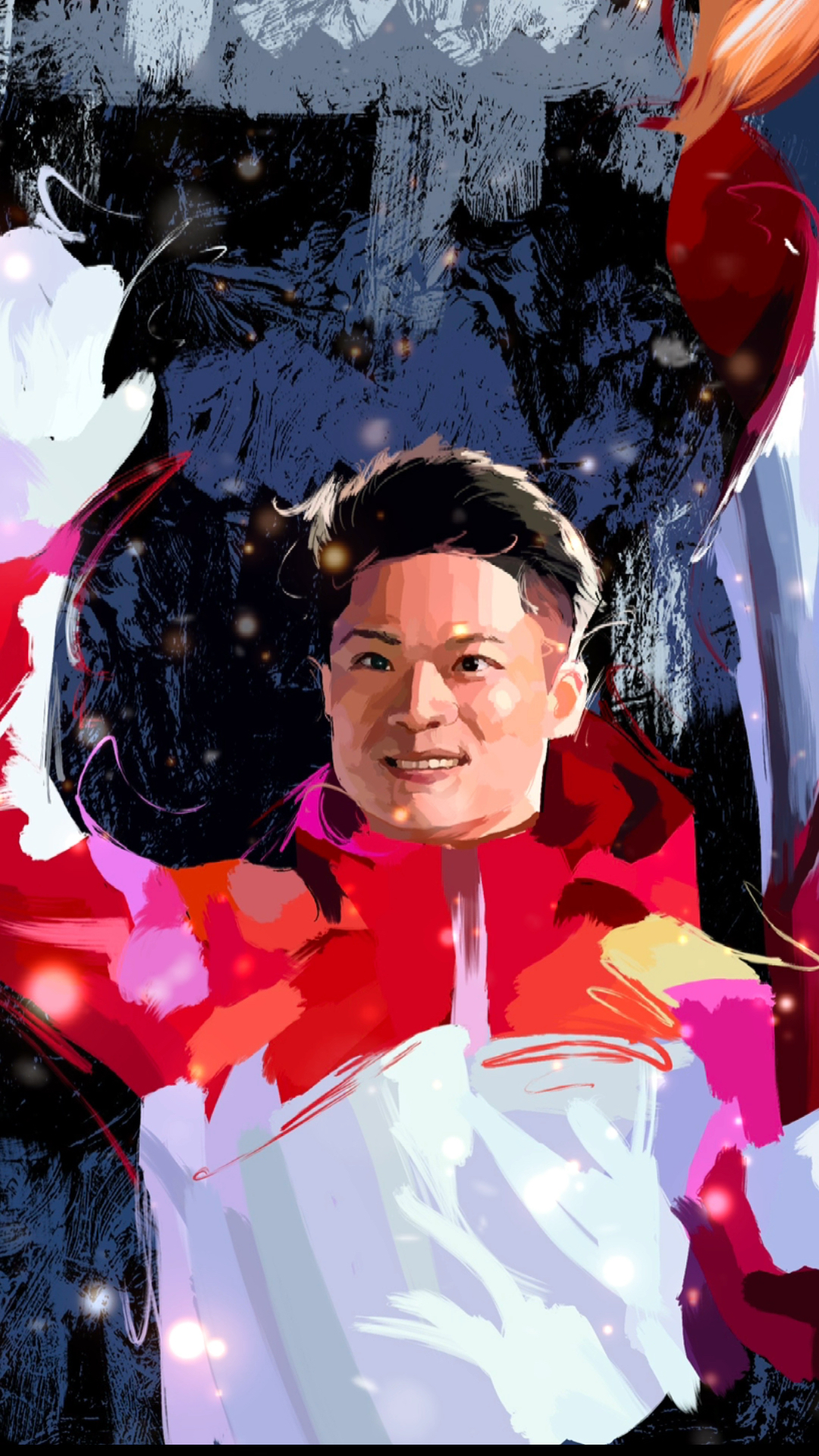 北京冬奥会#【手绘/苏炳添】这可能是苏神跑得最慢的一次