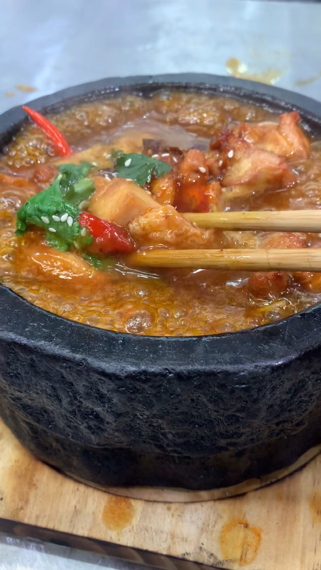 石锅泡泡鸡#大学门口做快餐,一份接着一份根本忙不不来!